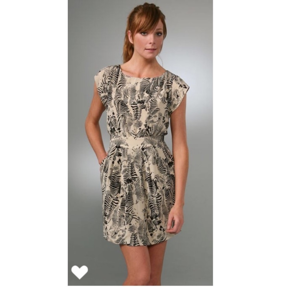 Of Two Minds Zebra Silk Dress P
